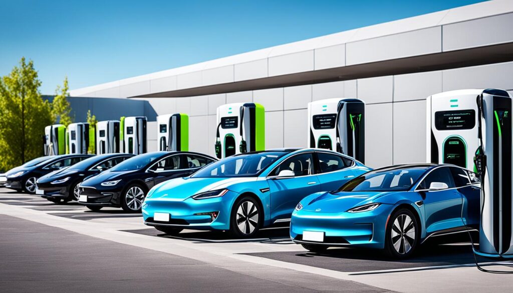 Tesla electric vehicles