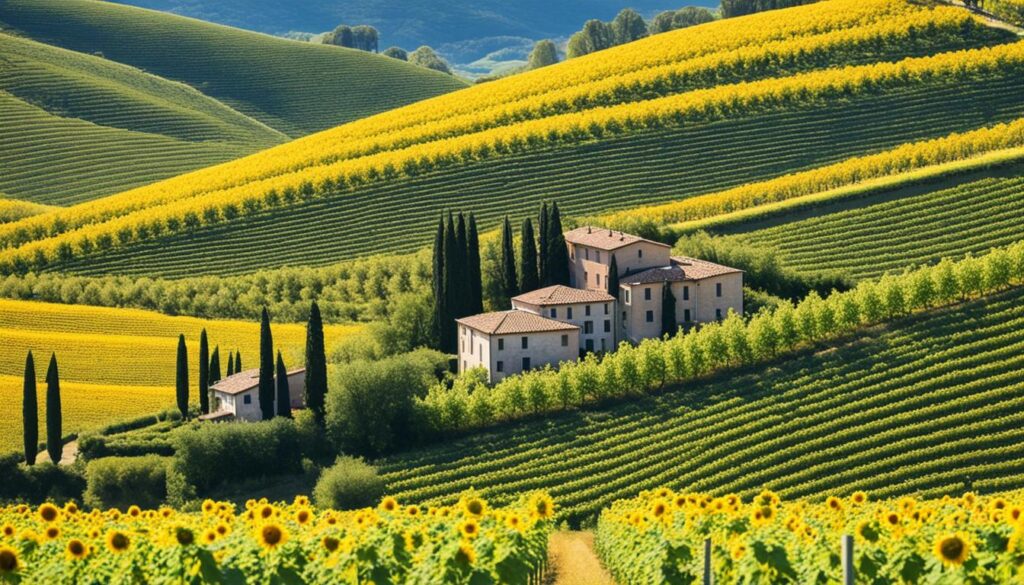 natural landscapes in italy