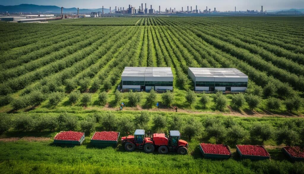 China's apple production