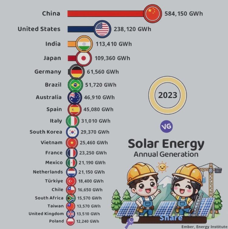 The Countries that Generate the Most Solar Energy