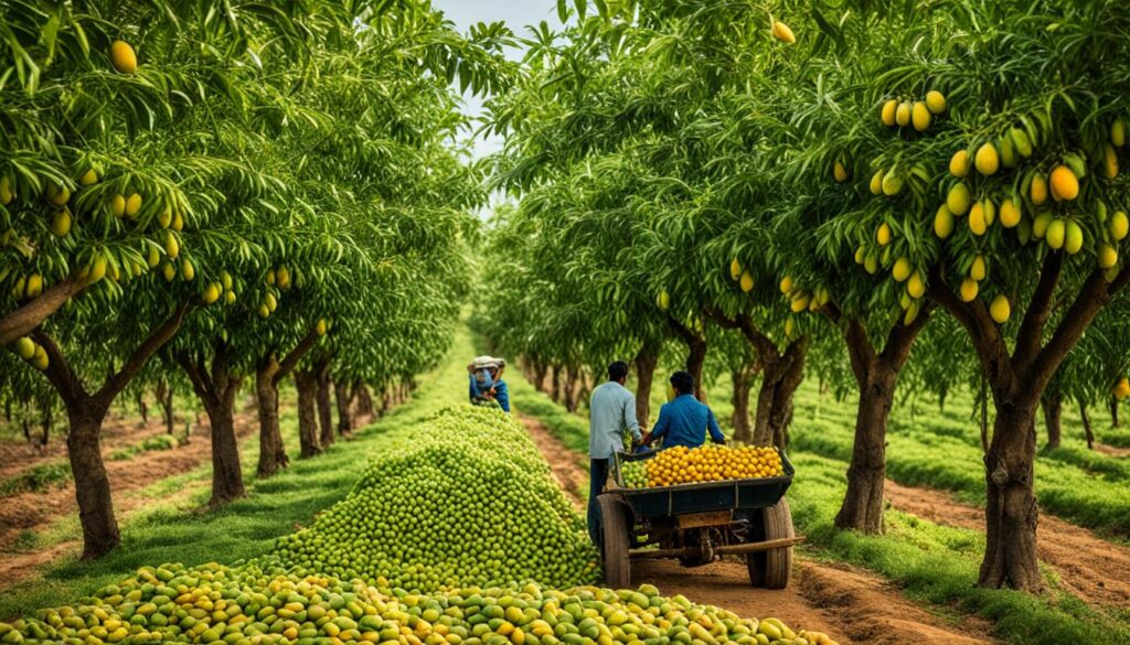 mango production in india