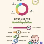 World Population by Continents 2025