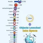 Top 20 Countries by Objects Launched Into Space (2024)