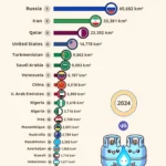 Top 20 Countries by Natural Gas Reserves (2024)