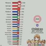 European Countries with the Most Children per Woman 2024