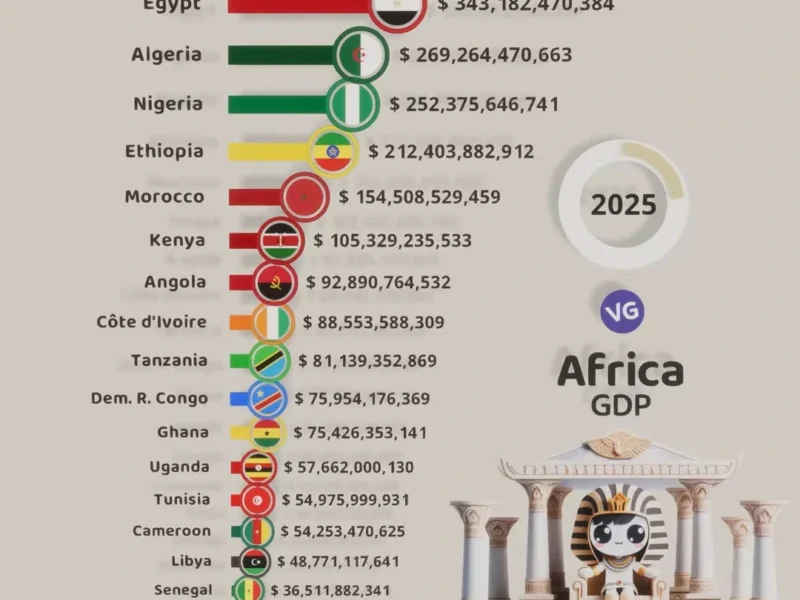 Top 20 Largest African Economies (GDP - 2025)