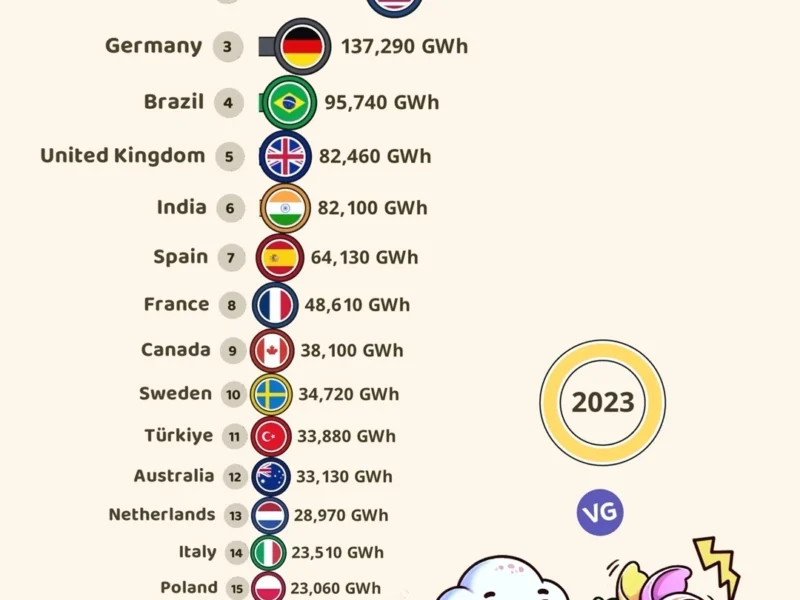 Top Wind Energy Generating Countries 2023