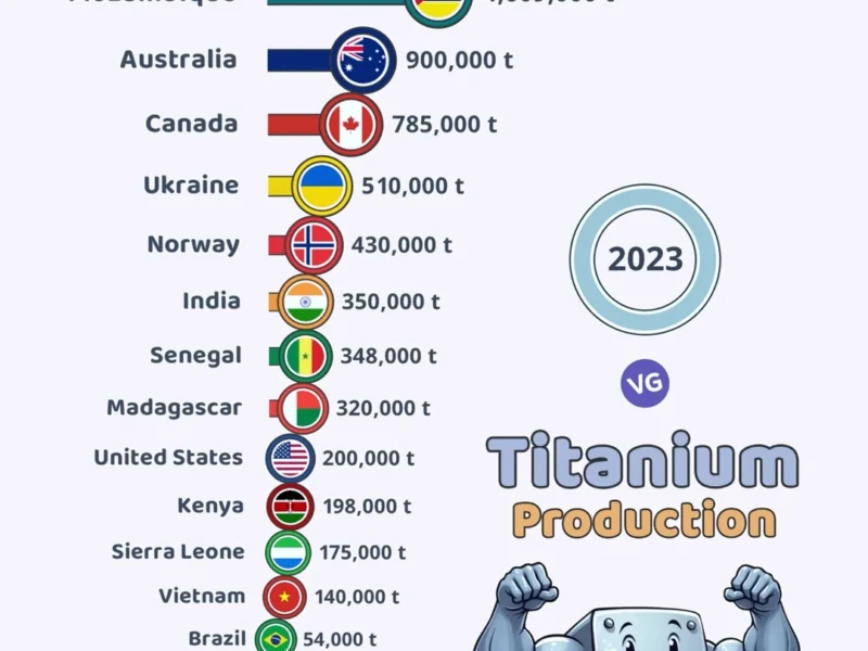 Top Titanium Producing Countries in the World (2023)