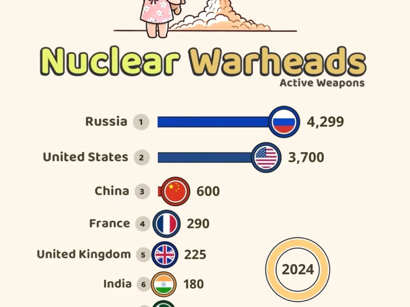 Nuclear Warheads (Active Weapons) - 2024