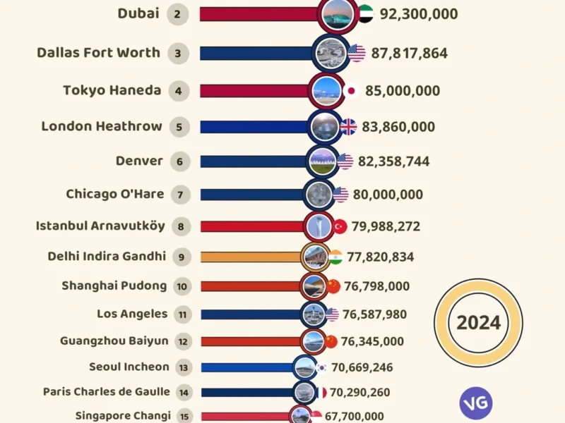 Top 20 Busiest Airports in the World (2024)