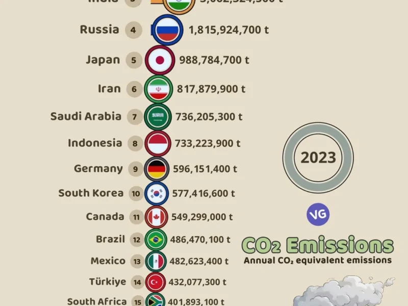 Top CO₂ Emitting Countries (2023) 🔥🌍